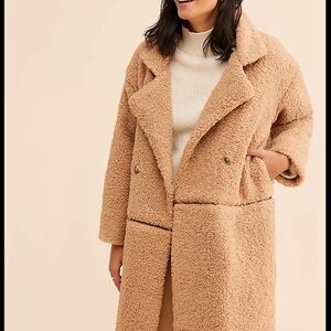 Vigoss Women's Cozy Tan Teddy Jacket from Anthropologie